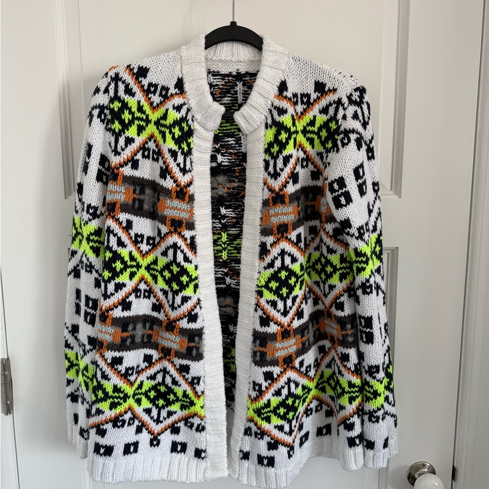 Calypso fair isle knit cardigan.  Never worn.  NWOT.